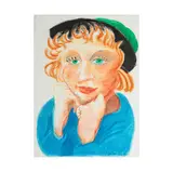 David Hockney, Celia with Green Hat, 1984, lithograph in colors