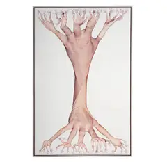 Tim Hawkinson, Gum, 2004, unique photographs on foam core on board