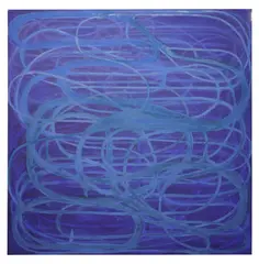 John Millei, Blue Lasso, 1990, oil and acrylic emulsion on canvas