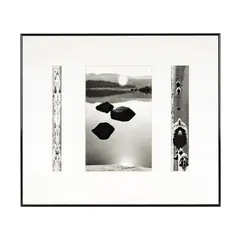 Rachel Rosenthal, Triptych, black and white photograph, framed by the artist apparently