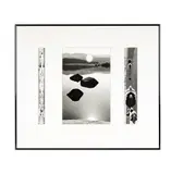 Rachel Rosenthal, Triptych, black and white photograph, framed by the artist apparently