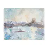 Robert Falk, Canal Scene, watercolor on paper