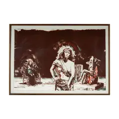 Ruth Weisberg, Tableau, 1982, lithograph in colors