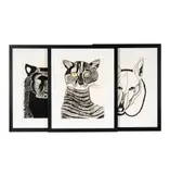 Linda Sibio, Three Works, each: charcoal on paper each