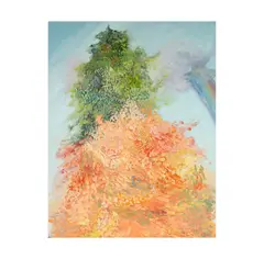 Ciel Olsen Bergman, Tree with Rainbow, 1987, oil on canvas