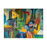 Rachel Rosenthal, Annunciation, 2002, oil on canvas