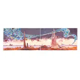 Rachel Rosenthal, Exodus: No More Man's Best Friend, 2005, oil on canvas diptych