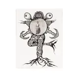 Lezley Saar, Untitled, mixed media (ink and photograph) on paper no signature visible Sheet: