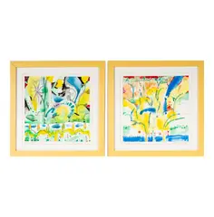 Rachel Rosenthal, Two Works (Beverly Hills No. 1 and No. 2), 2006, each : watercolor