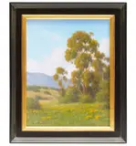 David Chapple, Foothill Eucalyptus, oil on canvasboard