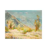Boza Hessova, Desert Landscape, 1930, oil on canvas laid to board