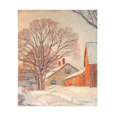 Robert Emmett Owen, Winter Afternoon, oil on board