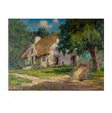 Dedrick Brandes Stuber, The Old Thatched Bungalow, oil on canvas