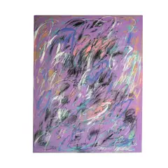 Laurent Proneur, Purple Behavior, 2024, oil on canvas