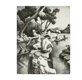 Down The River by Thomas Hart Benton, 1939, [Fath 33]; lithograph, sold Aug 2025