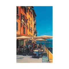Tom Swimm, Mediterranean Cafe II, 1998, acrylic on canvas