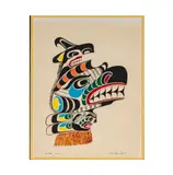 Chief Henry Speck, Sea Raven (Gwa-wis), screenprint on paper