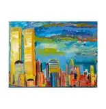 Tom Christopher, Skyline, Lower Manhattan, 2001, acrylic on canvas