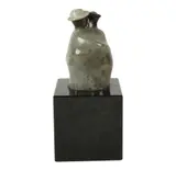 Guilloume, Heart to Heart, 2005, patinated bronze, mounted to slate plinth