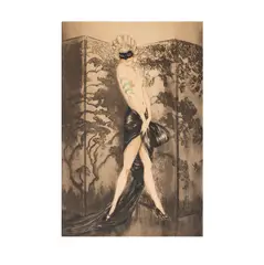 Masked by Louis Icart, 1933, etching and aquatint, sold Aug 2025