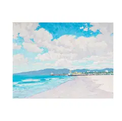 Gary Ray, Santa Monica, oil on linen laid to board