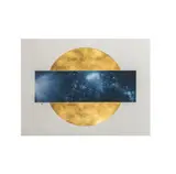 Lita Albuquerque, Trajectory Through the Sun - Exhalation No. 5, 1994, mixed media with acrylic and gold leaf on paper