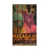 Manuel León Astruc, Malaga 1929 Suntuosas Procesiones de Semana Santa, 1929, lithographic poster, laid to wood panel