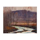 Wayne Beam Morrell, Clouds, oil on board