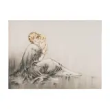 Louis Icart, Young Mother, 1928, etching in colors