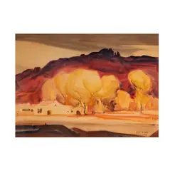 Eliot O'Hara, Arizona Ranch, 1940, watercolor on paper