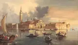 Francesco Lazzaro Guardi, San Giorgio Maggiore, Venice, oil on canvas