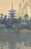 Hiroshi Yoshida, Sarusawa Pond (Sarusawa ike), shin-hanga woodblock print on paper