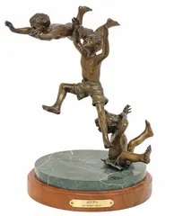 All Wet by Becky Eiker, Patinated bronze sculpture, sold Jul 2026