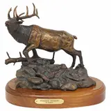 Marianne Caroselli, Mountain Monarch, Patinated bronze sculpture