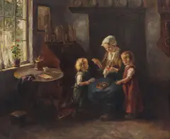 Cornelius Zwann, Dolby's New Dress, oil on canvas