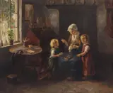 Cornelius Zwann, Dolby's New Dress, oil on canvas