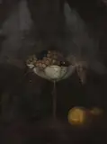 Continental School, Still Life with Fruit in Compote, Continental School oil on canvas