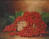 A.C. Tillinghast, Still Life with Red Grapes, oil on canvas
