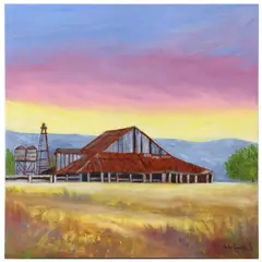 Judy Copeland, Old Barn, Gallery-wrapped acrylic on canvas
