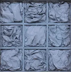 Blue Relief I by Jacob Drachler, mixed-media relief sculpture, sold May 2026
