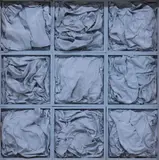 Jacob Drachler, Blue Relief I, mixed-media relief sculpture