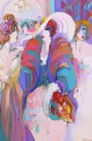Isaac Maimon, Ladies At the Soiree, oil on canvas
