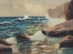 Georg Arnold-Graboné, James M. Clark, oil on canvas