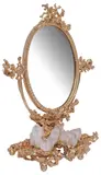 Claude Victor Boeltz, designed by Claude Victor Boeltz (French, French bronze dore and rock crystal vanity mirror