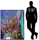 Anne Cofrin Baldeschwiler, Floral Fun, oil on canvas