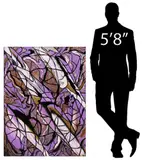 Petronella Greer, Lavender Fault Lines, Gallery-wrapped acrylic on canvas
