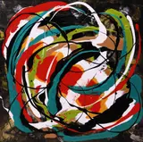 Petronella Greer, The Shape of Sound, Gallery-wrapped acrylic on canvas