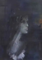 H. Dalco, Blue Woman, oil on canvas