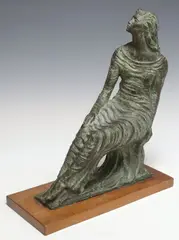 Charles Umlauf, Seated Muse, Patinated bronze sculpture