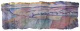 Priscilla Robinson, Winter Hondo 2, Acrylic and mixed media painting on handmade paper